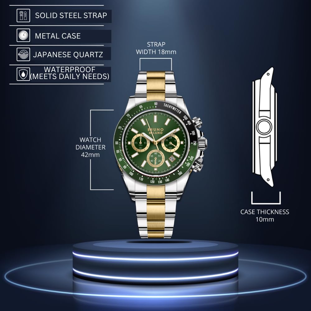 Bruno Milano Men's Luxury Chronograph Watch