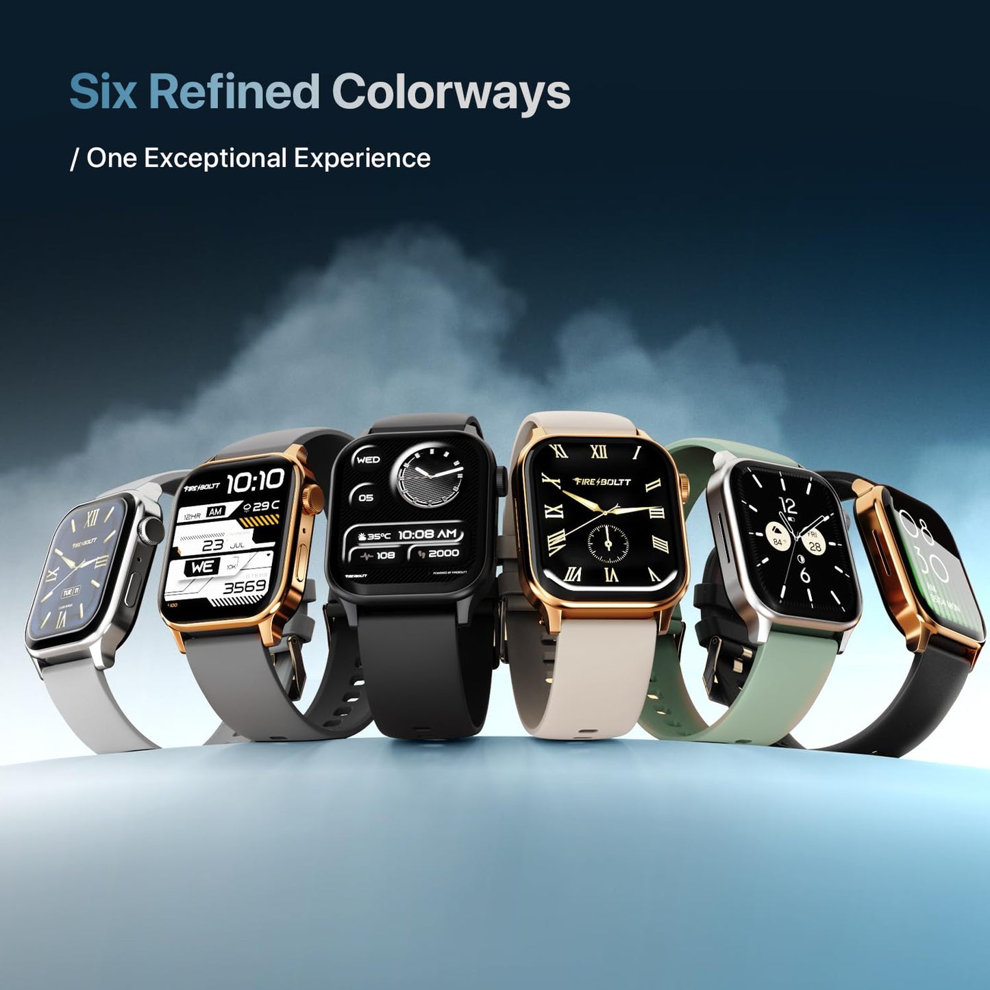 Fire‑Boltt Rise Smart Watch 1.85″ HD Display with Bluetooth Calling, AI Voice Assistant, Rotating Crown,SpO2 & Heart Rate Monitor
