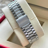 AMERICANVIBER Men's Silver, Watch with Stainless Steel Band | Water-Resistant Analog Dress & Casual Wristwatch
