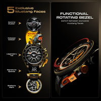 GOBOULT Newly Launched Mustang Stallion Smart Watch 1.43'' AMOLED Display, Rotating Bezel, BT Calling, 200+Watchfaces, 700 Nits Brightness, AI Voice Assistant, SpO2 Monitoring (Turbo Orange)