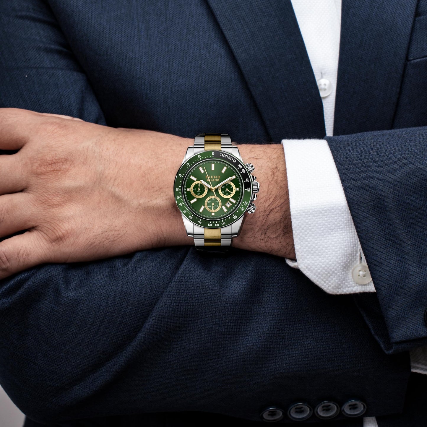 Bruno Milano Men's Luxury Chronograph Watch